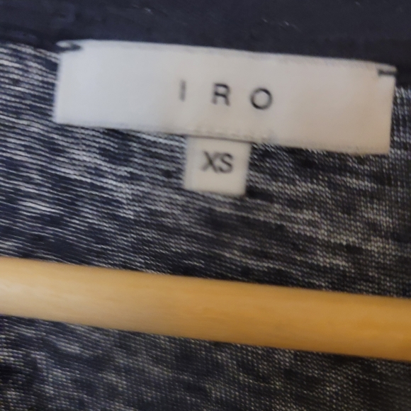 IRO X Revolve Clay Distressed Tee Shirt XS 100% Linen - Picture 3 of 5